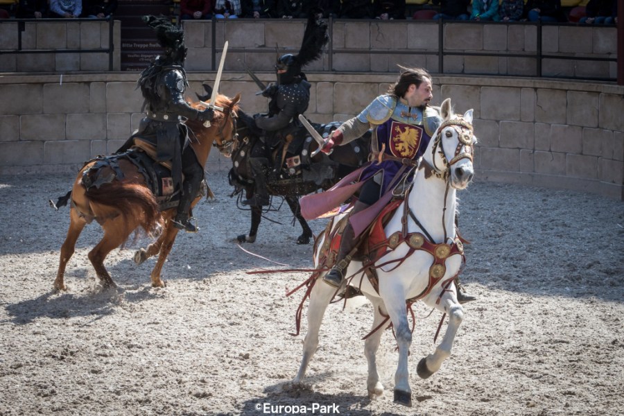 A medieval arena battle at Europa Park