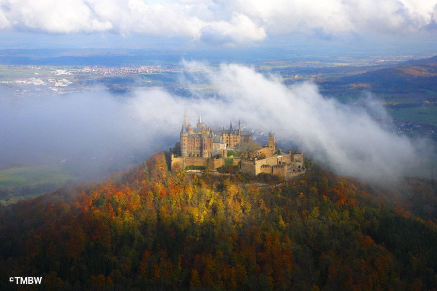 Hohenzollern Castle in summer