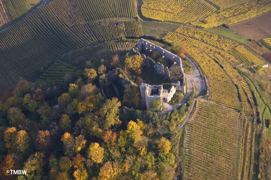 The ruins of Hohenstaufen castle