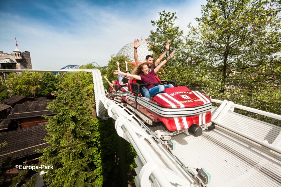 Swiss Bobsled roller coaster at Europa Park